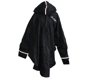 PONCHO M. HÆTTE OG FOR - SORT